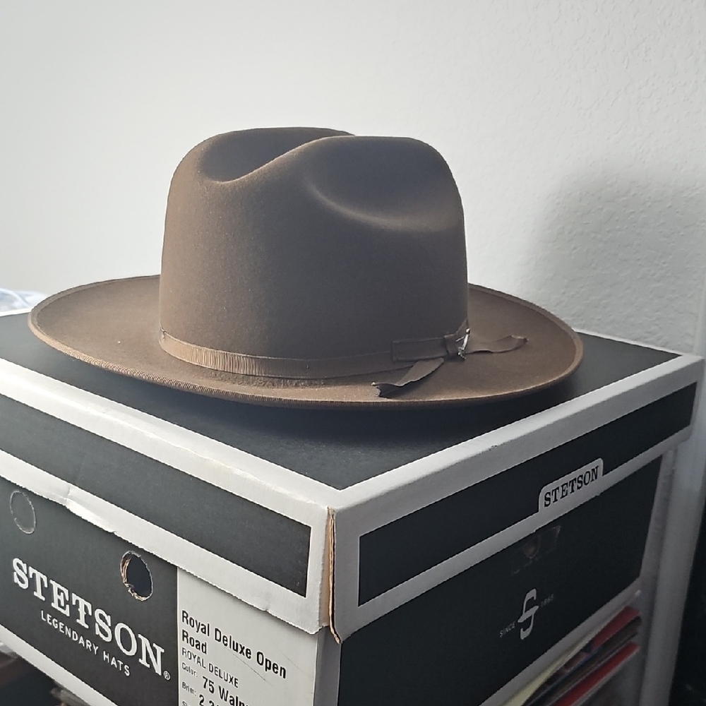 Stetson Royal Deluxe Brown Fedora Hat